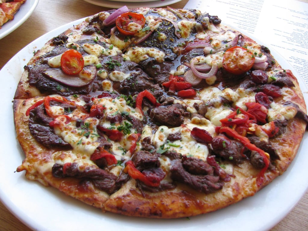The Australian Heritage Hotel in Sydney serves up a Pepper Kangaroo Pizza. The Australian Heritage Hotel in Sydney serves up a Pepper Kangaroo Pizza.