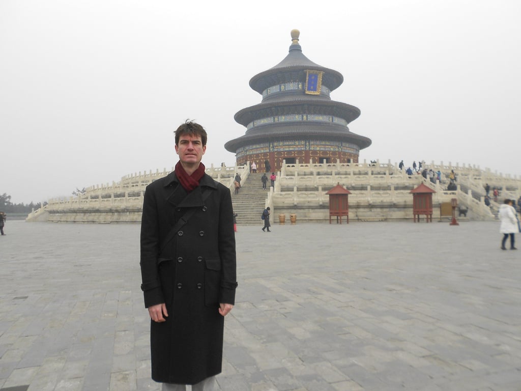 Abrahamsen outside the Temple Of Heaven, Beijing, China in 2012. Photo: Eric Abrahamsen Abrahamsen outside the Temple Of Heaven, Beijing, China in 2012. Photo: Eric Abrahamsen