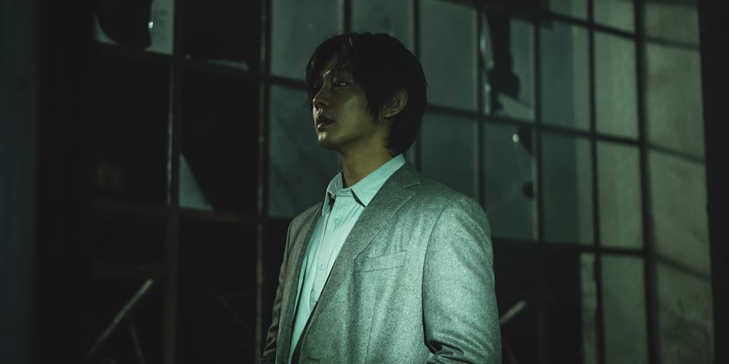 Yoo Ah-in, who pays a cult leader, in a still from Netflix’s new K-drama series Hellbound. Photo: TIFF Yoo Ah-in, who pays a cult leader, in a still from Netflix’s new K-drama series Hellbound. Photo: TIFF