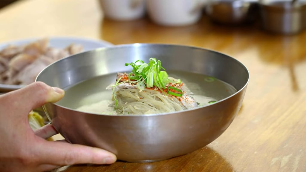 A bowls of noodles in Korean Cold Noodle Rhapsody. Photo: Netflix A bowls of noodles in Korean Cold Noodle Rhapsody. Photo: Netflix