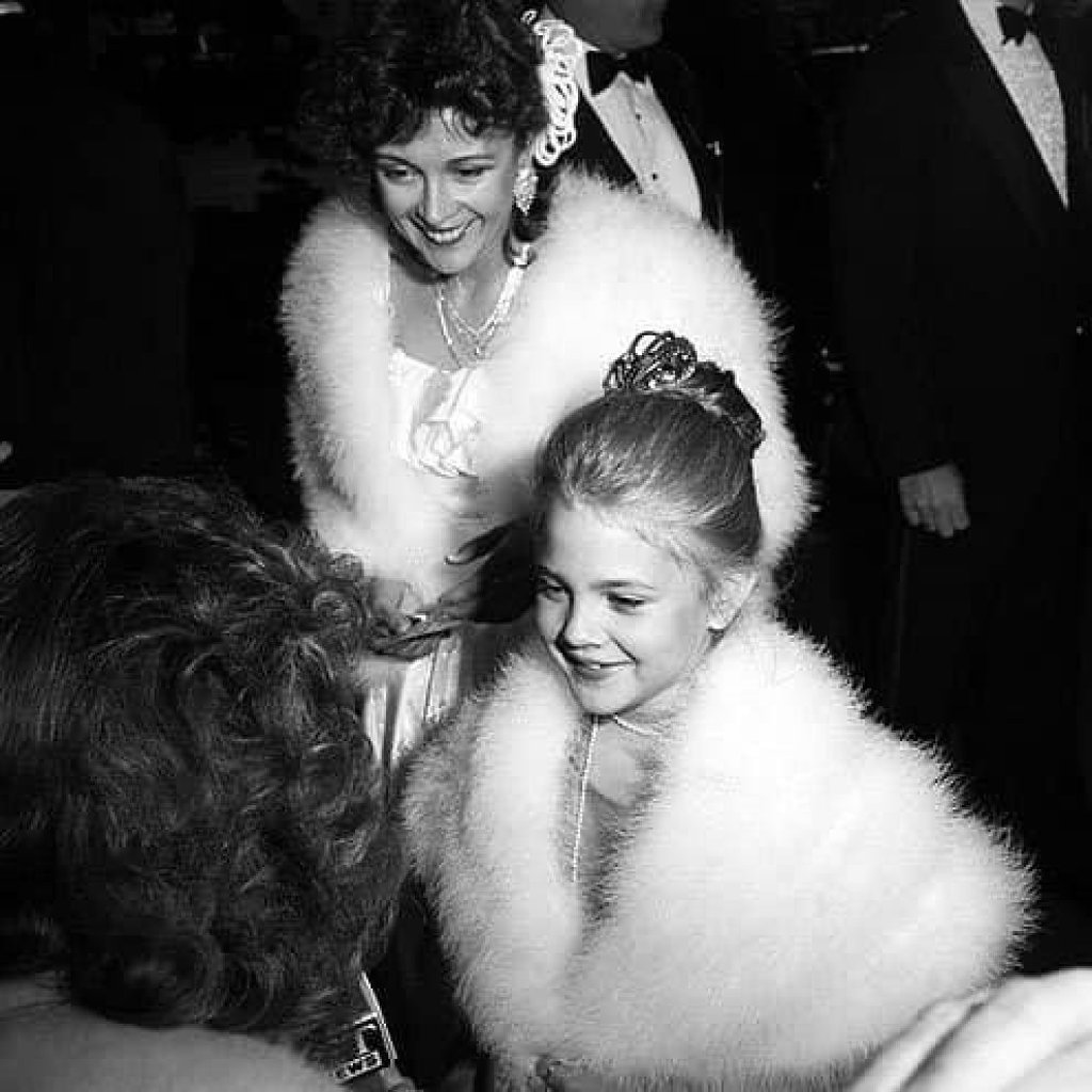 Drew Barrymore began acting at age seven. Photo: @nicolemilfie/Twitter Drew Barrymore began acting at age seven. Photo: @nicolemilfie/Twitter
