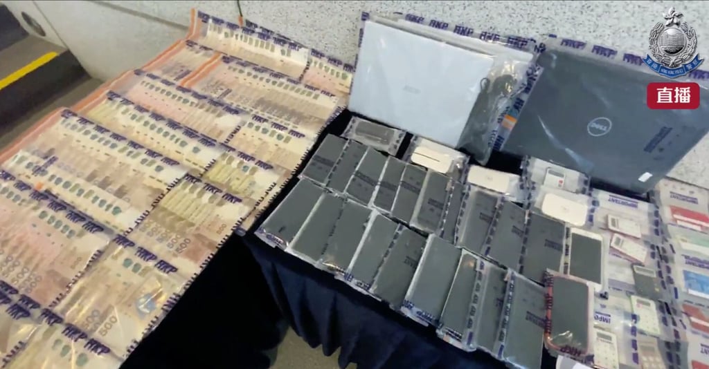 Evidence seized during the police raids. Photo: Facebook. Evidence seized during the police raids. Photo: Facebook.