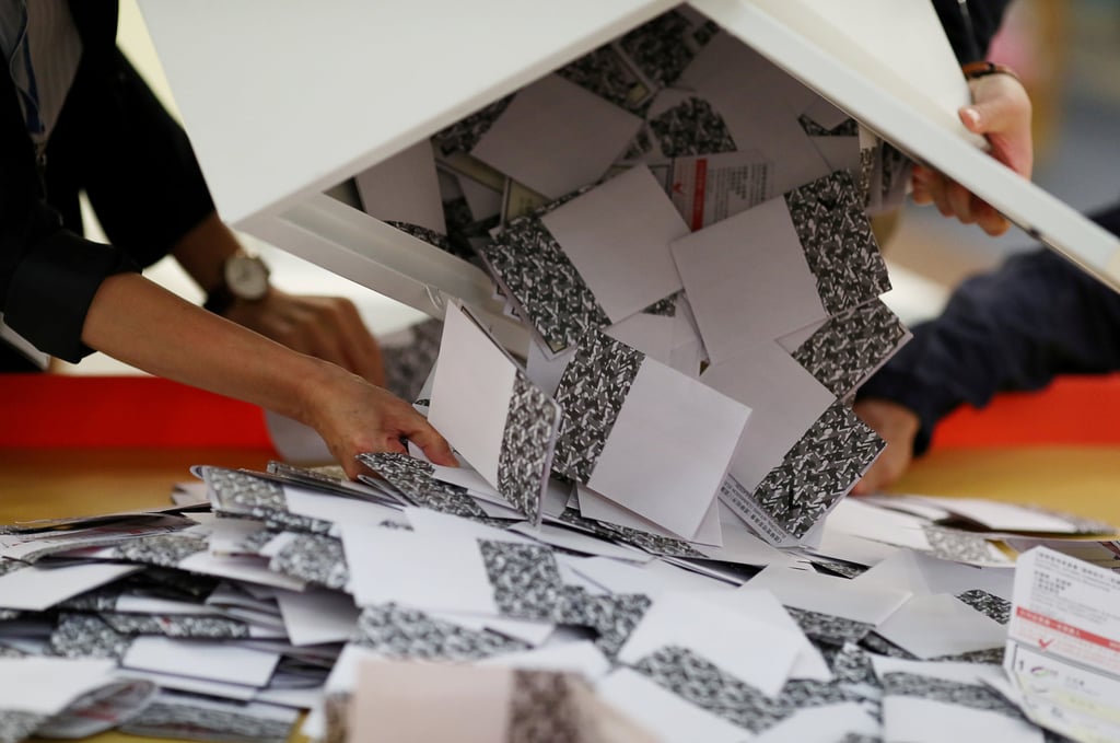 Voters will head to the polls next month to vote in Hong Kong’s Legislative Council elections. Photo: Reuters Voters will head to the polls next month to vote in Hong Kong’s Legislative Council elections. Photo: Reuters
