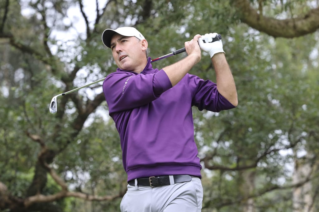Terrence Ng shares the halfway lead with Nathan Goulding (pictured).