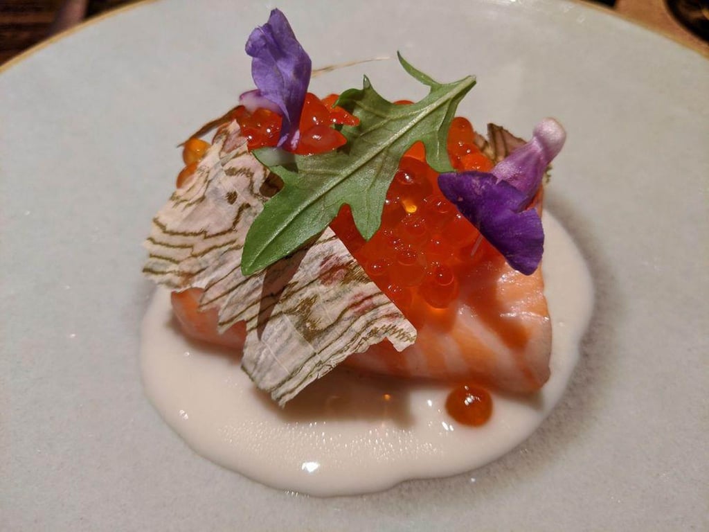 A dish from Somm restaurant and bar at the Landmark Mandarin Oriental Hong Kong. Photo: SOMM