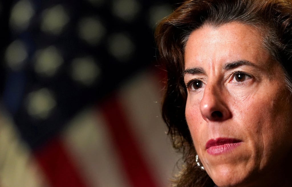 US Secretary of Commerce Gina Raimondo said global trade ‘should support peace, prosperity and good-paying jobs, not national security risks’. Photo: Reuters US Secretary of Commerce Gina Raimondo said global trade ‘should support peace, prosperity and good-paying jobs, not national security risks’. Photo: Reuters