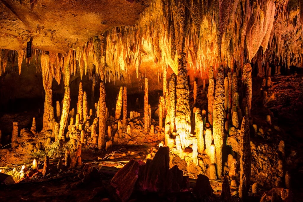 Geologists and climate researchers looked for clues hidden in stalagmites in two caves located southwest of the Liangzhu ruins. Photo: Zhang Haiwei Geologists and climate researchers looked for clues hidden in stalagmites in two caves located southwest of the Liangzhu ruins. Photo: Zhang Haiwei