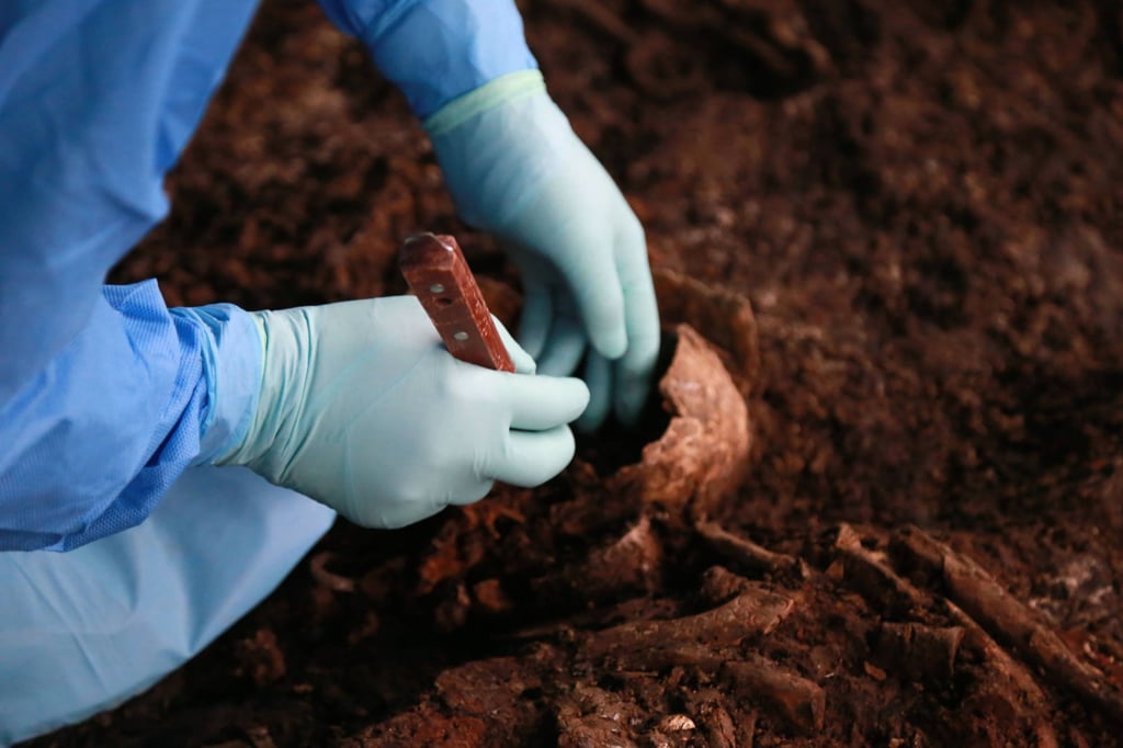 The protective nature of the urns means that skeletons are much better preserved than they would be without them. Photo: Getty Images