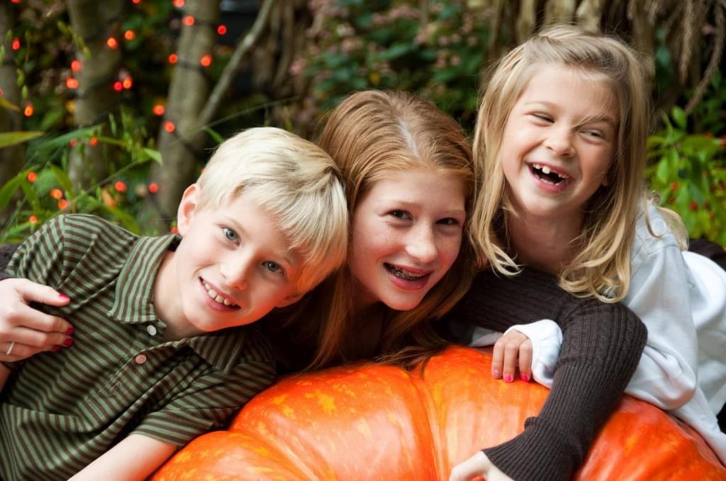A younger Jennifer with her brother and sister … and a very large pumpkin. Photo: Melinda French Gates/Facebook A younger Jennifer with her brother and sister … and a very large pumpkin. Photo: Melinda French Gates/Facebook