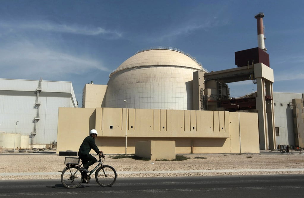 Bushehr nuclear power plant in Iran. The UN’s atomic watchdog says it believes Iran has further increased its stockpile of highly enriched uranium in breach of a 2015 accord with world powers. Photo: AP Bushehr nuclear power plant in Iran. The UN’s atomic watchdog says it believes Iran has further increased its stockpile of highly enriched uranium in breach of a 2015 accord with world powers. Photo: AP