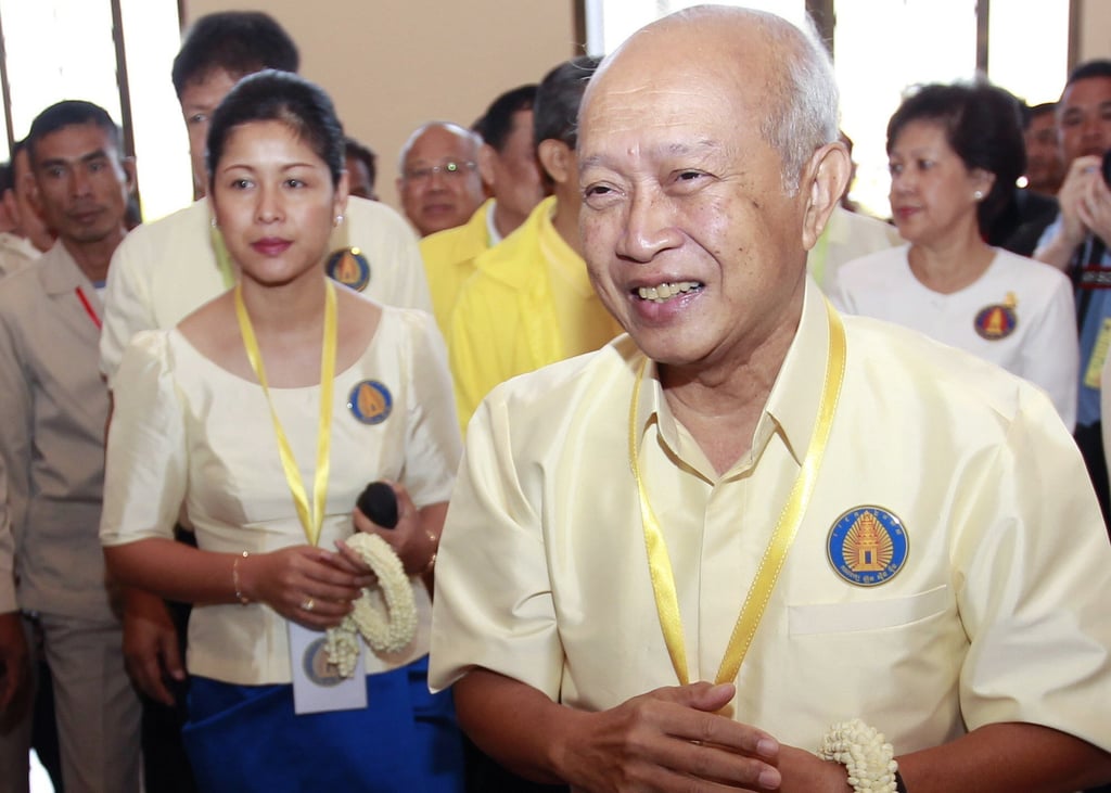 Cambodian Prince Norodom Ranariddh arrives to attend a congress in Phnom Penh on January 19, 2015. File photo: EPA-EFE