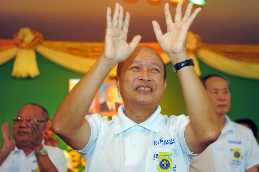 Cambodian Prince Norodom Ranariddh’s last position was as chief adviser to his half-brother, King Sihamoni. Photo: AFP