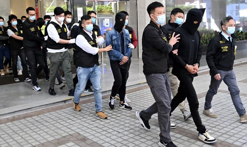 Macau police arrest 11 people including Alvin Chau Cheok-wa, the head of Macau’s biggest casino junket operator, over alleged links to illegal cross-border gambling and a money-laundering syndicate. Photo: Handout