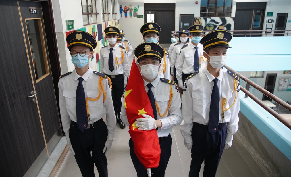 Students attend their first day of the new academic year at Scientia Secondary School in Ho Man Tin in September. Photo: Winson Wong Students attend their first day of the new academic year at Scientia Secondary School in Ho Man Tin in September. Photo: Winson Wong
