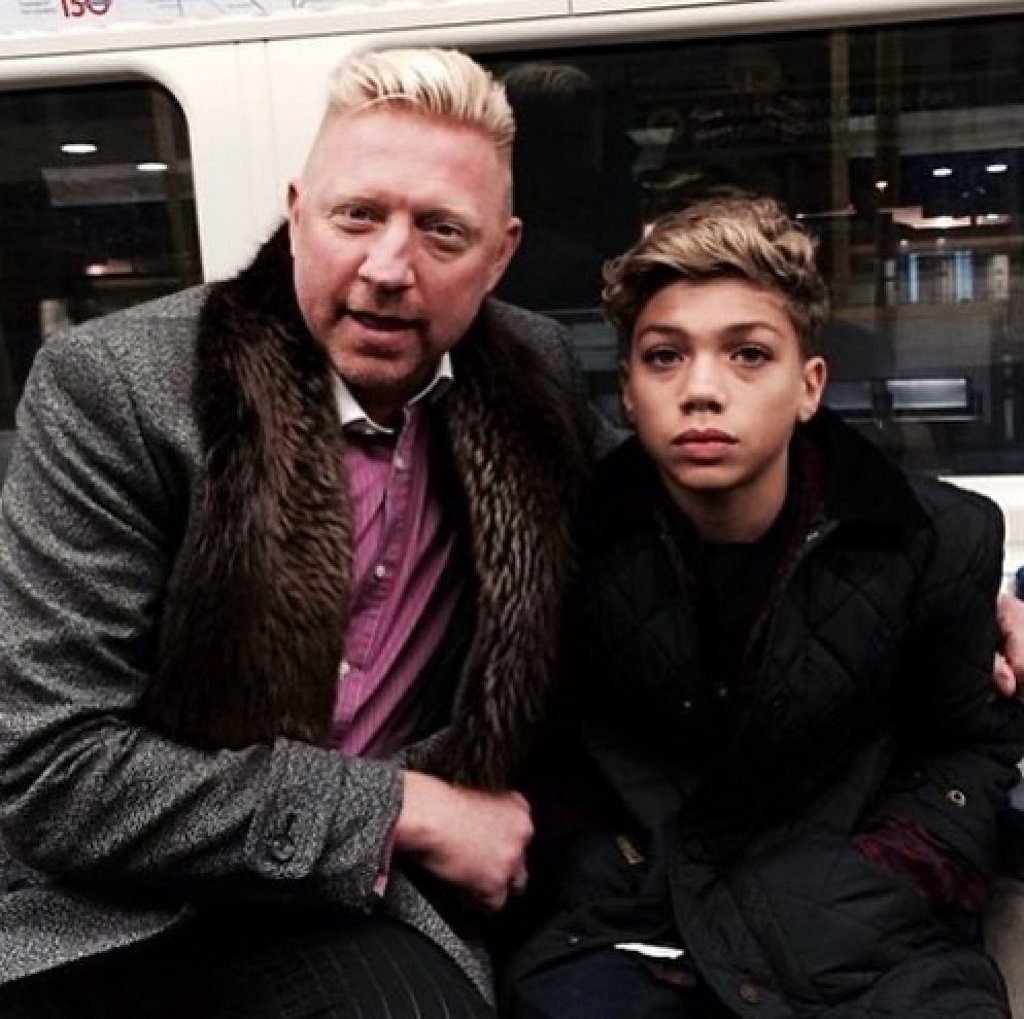 Tennis player Boris Becker with his son Elias Balthasar. Photo: @e.current/Instagram