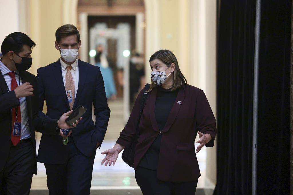 Michigan congresswoman Elissa Slotkin walks through the US Capitol Building in September. Photo: TNS