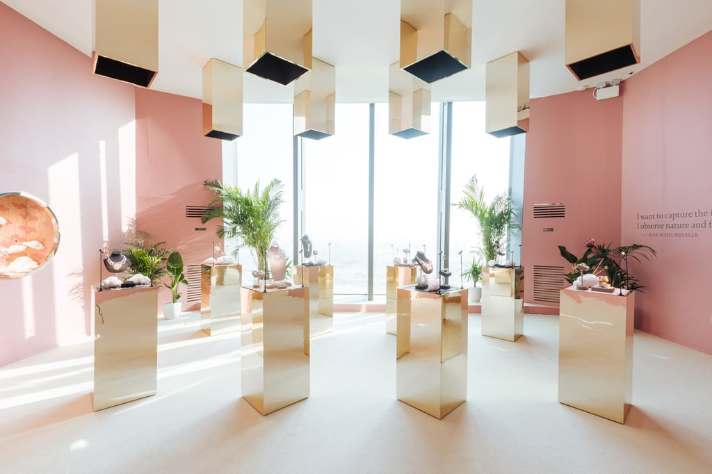 A Tiffany & Co. jewellery exhibition at Dubai Expo 2020.