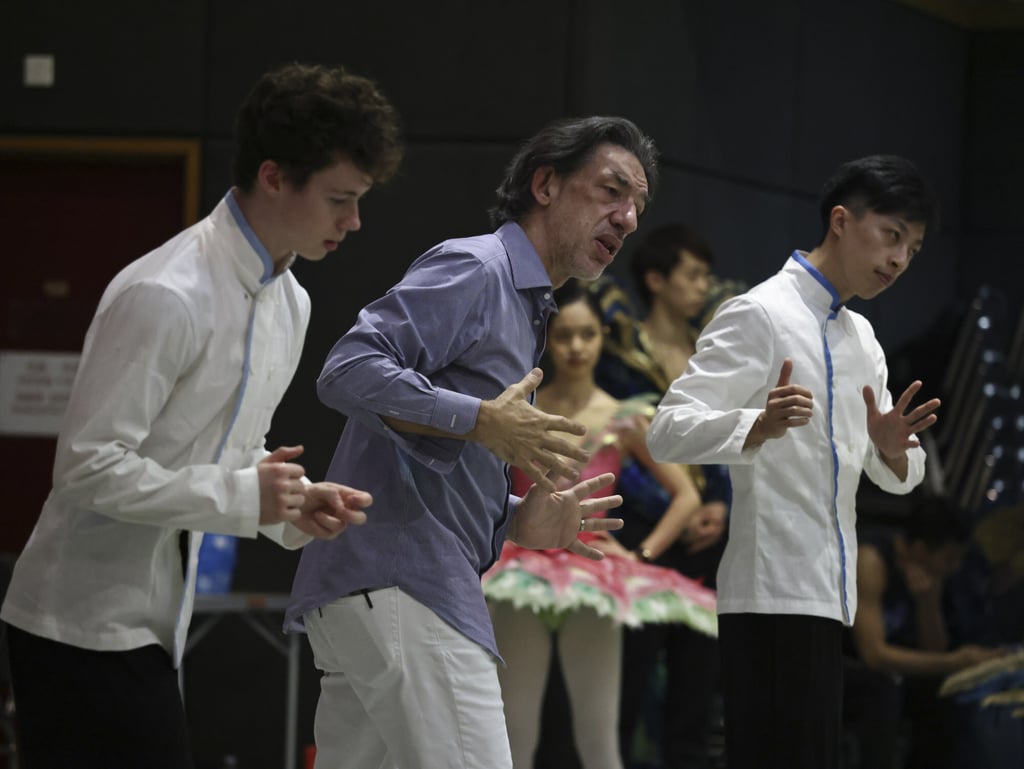 Webre (centre) at a rehearsal of The Nutcracker. Photo: K.Y. Cheng Webre (centre) at a rehearsal of The Nutcracker. Photo: K.Y. Cheng