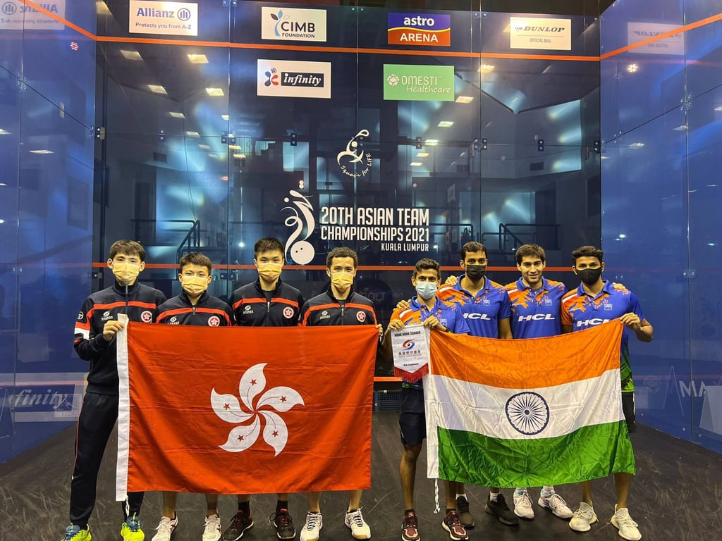 Hong Kong lost to India in the men’s semi-finals. Photo: Hong Kong Squash