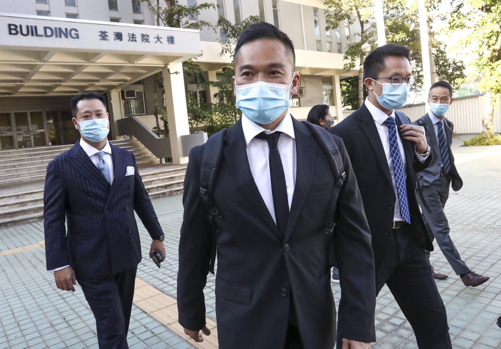 Eugene Yeoh Kim-loong, the former co-head of the initial public offering vetting team at HKEX, leaves the Tsuen Wan Law Courts Building on Friday. Photo: Jonathan Wong
