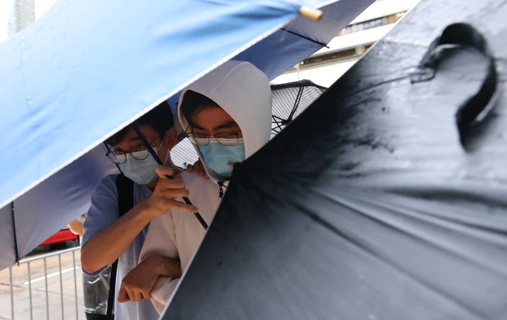Student Anthony Yung leave court in August. Photo: Dickson Lee