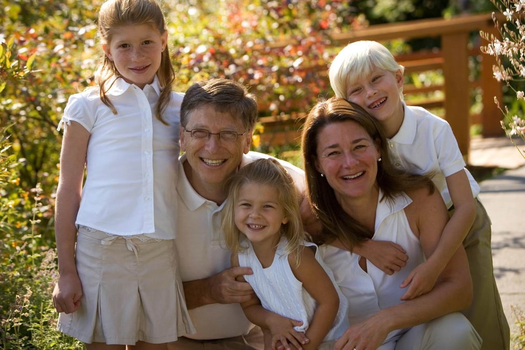 Bill and Melinda Gates, and their children when they were younger. Photo: Melinda French Gates/ Facebook Bill and Melinda Gates, and their children when they were younger. Photo: Melinda French Gates/ Facebook
