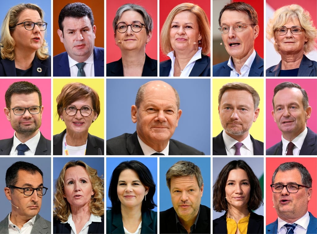 The designated cabinet members of Germany’s new government, with women in key security portfolios. Photo: Reuters
