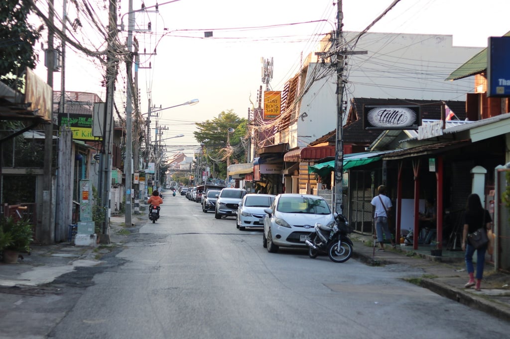 A quiet street in Chiang Mai, northern Thailand. Photo: Thomas Bird