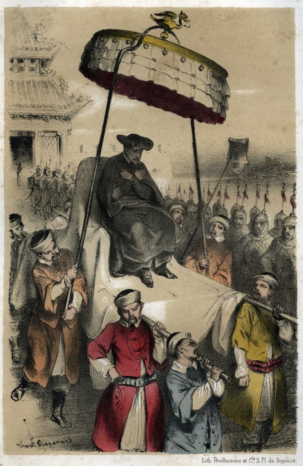 An engraving of Matteo Ricci, a 16th century Jesuit missionary in China, by Adolphe Boucher. Photo: Getty Images