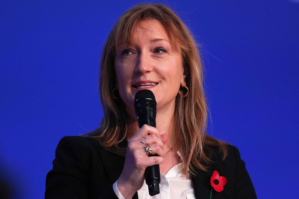 Allegra Stratton attends the COP26 UN Climate Summit in Glasgow in November. The adviser to UK Prime Minister Boris Johnson resigned on Wednesday over a video showing senior aides joking about a Christmas party at Downing Street last year when social events were banned under Covid-19 rules. Photo: AFP