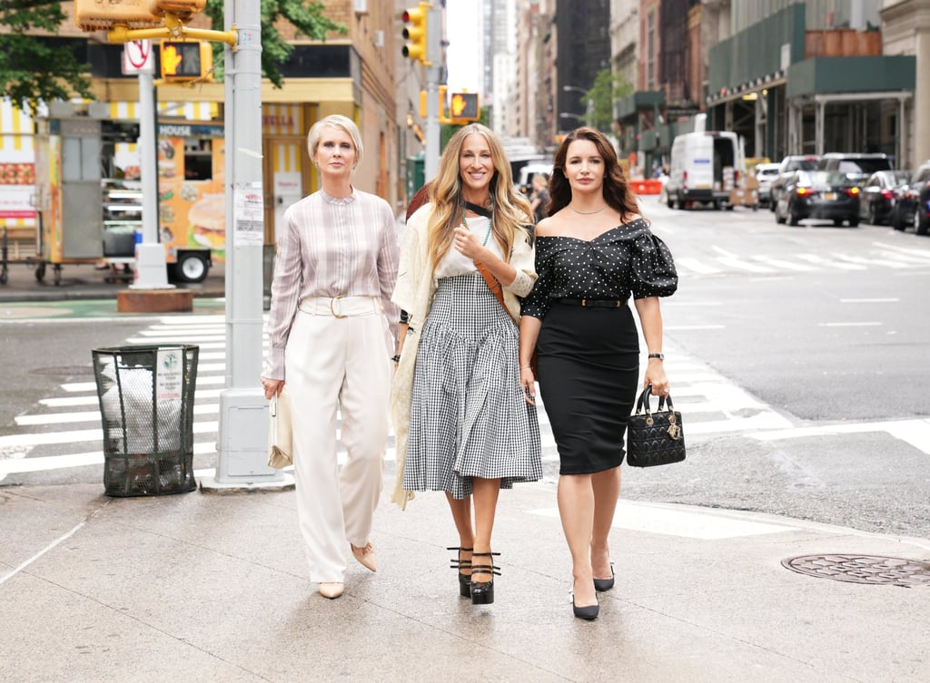 Cynthia Nixon, Sarah Jessica Parker and Kristin Davis in And Just Like That … Photo: HBO GO