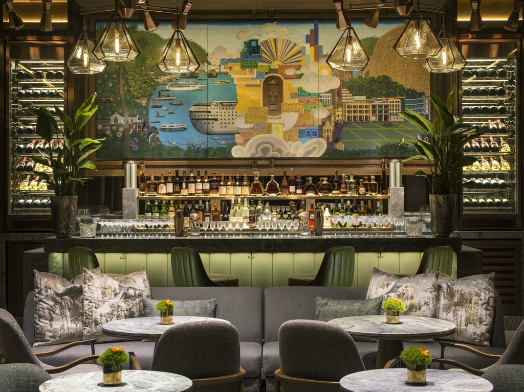 The ornately decorated bar at the St. Regis Hong Kong. Photo: Handout