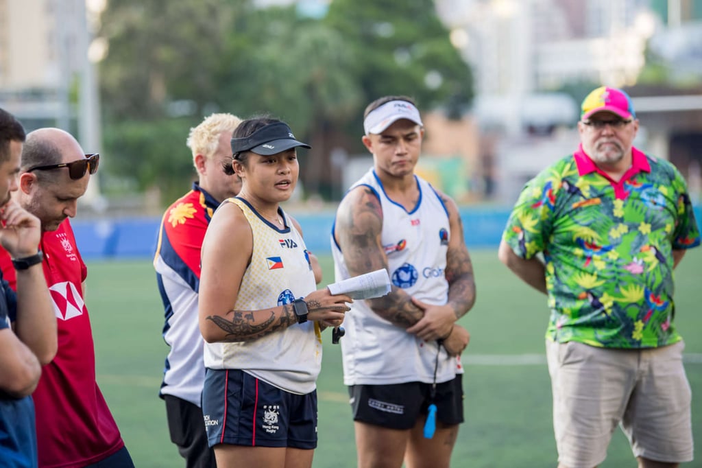 Coaches cast a keen eye over future stars during a talent ID programme for Philippines rugby players at Happy Valley. Photo: Handout