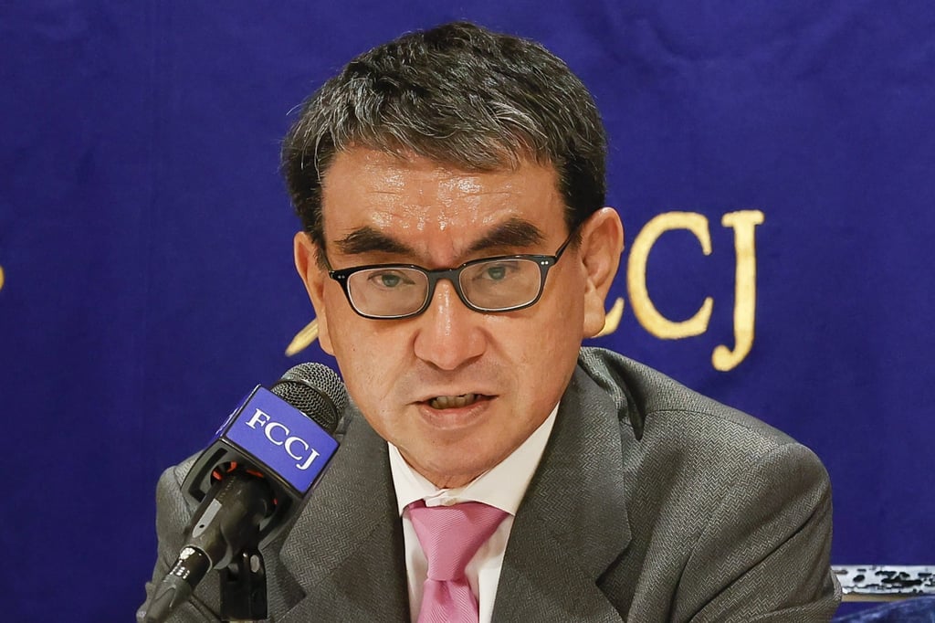 Taro Kono, former Japanese foreign minister and member of the Liberal Democratic Party. Photo: Rodrigo Reyes Marin/Zuma Press Wire/dpa