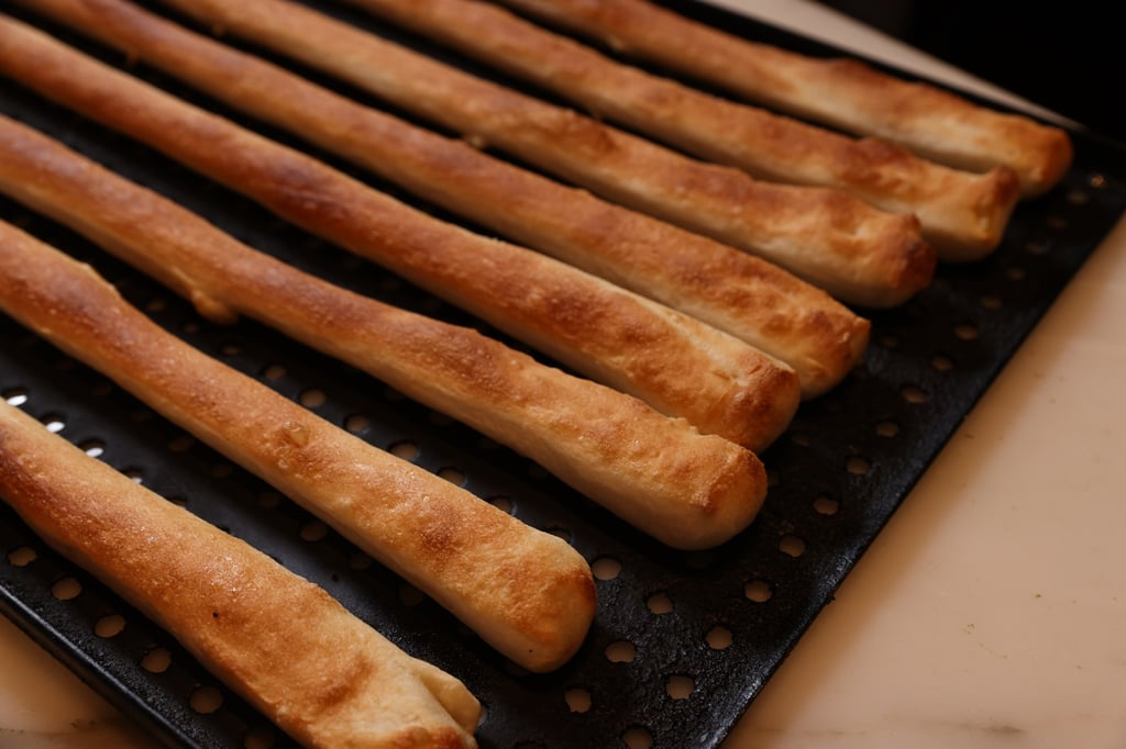 Making grissini, the breadsticks that give Grissini restaurant at Grand Hyatt Hotel, Wan Chai its name. Photo: SCMP