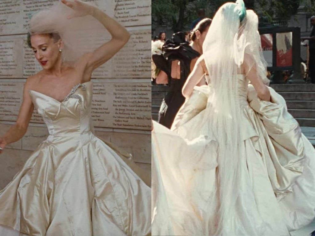 12 best and worst wedding dresses in Hollywood movies from Sarah Jessica Parker s ill fitting gown in SATC The Movie to Sonoya Mizuno s show stopping Crazy Rich Asians look South China