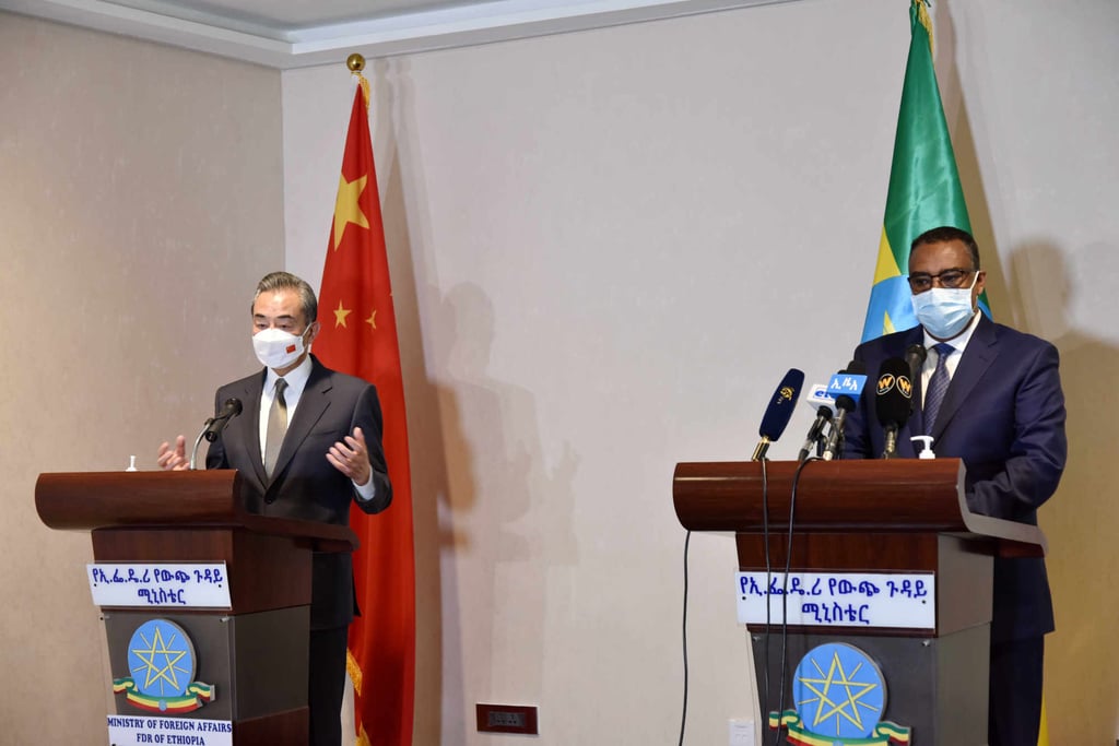Wang Yi and Demeke Mekonnen in Addis Ababa on December 1. Photo: Xinhua Wang Yi and Demeke Mekonnen in Addis Ababa on December 1. Photo: Xinhua