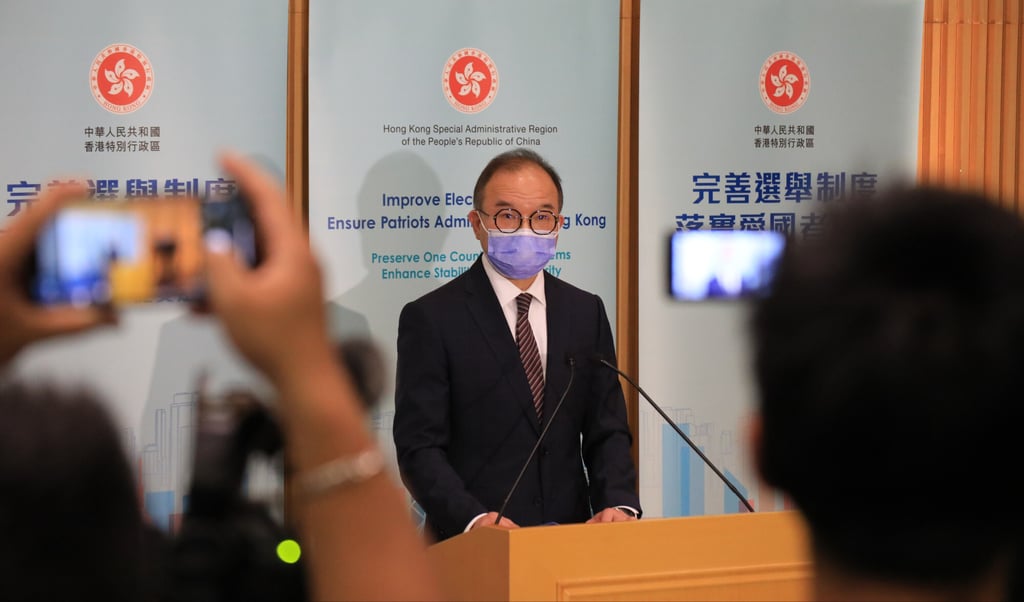 Secretary for Constitutional and Mainland Affairs Erick Tsang. Photo: Felix Wong Secretary for Constitutional and Mainland Affairs Erick Tsang. Photo: Felix Wong