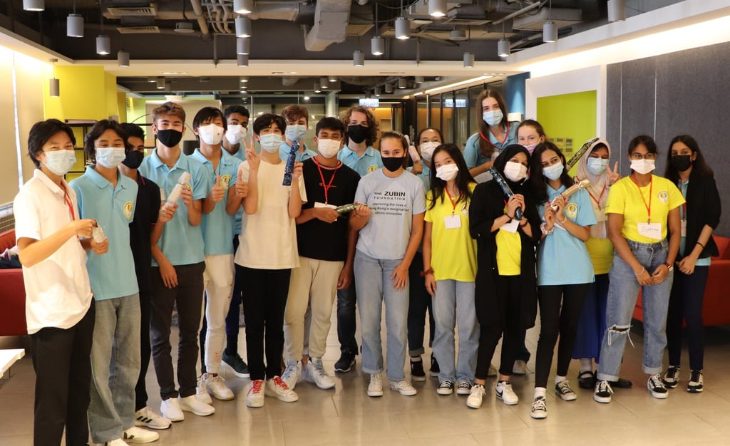 The six-week programme, organised by the Zubin Foundation and Irish Chamber of Commerce, brought together teens from Hong Kong’s ethnic minority communities and students from international schools. Photo: Handout