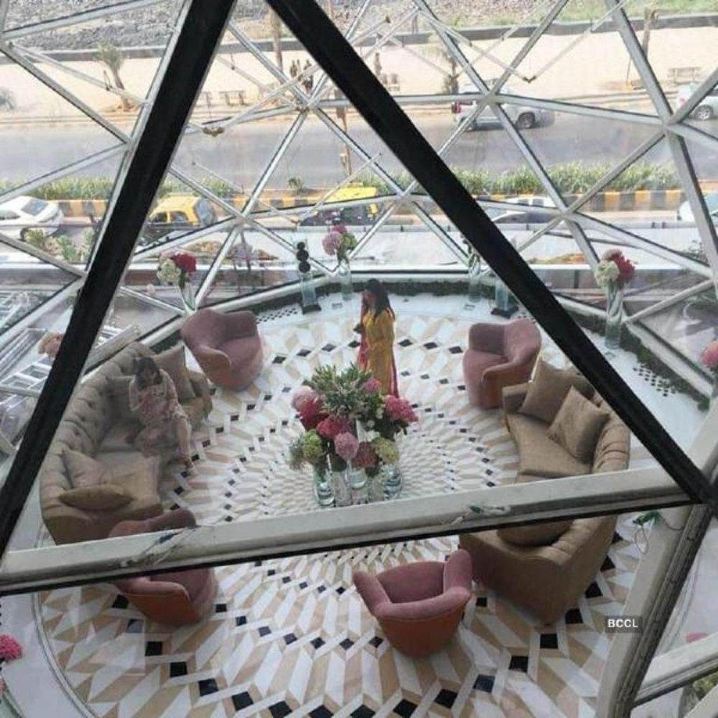 A glimpse of a luxurious, diamond themed lounge in Isha Ambani’s home. Photo: BCCL