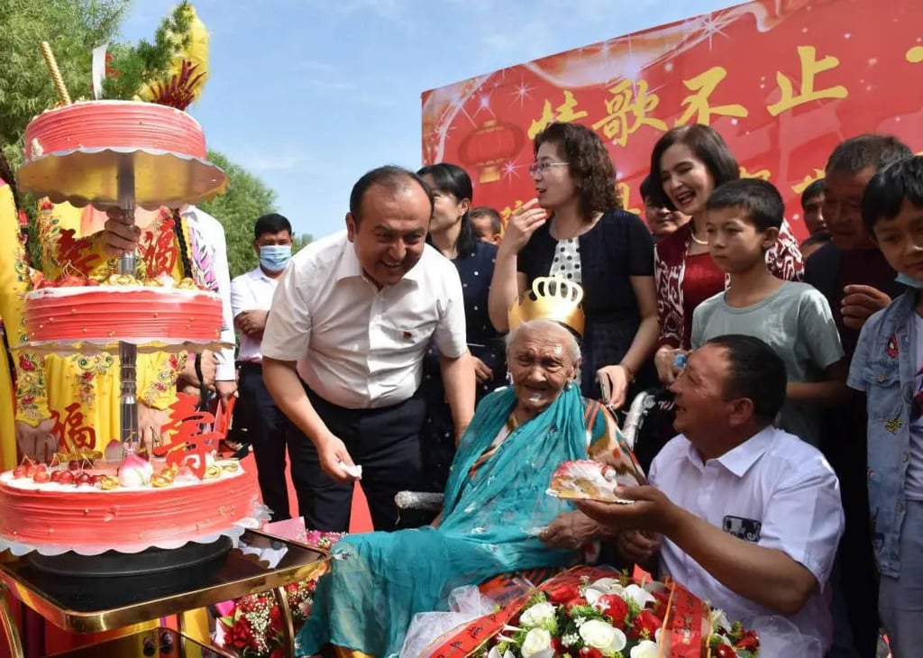 Alimihan Seyiti, the oldest person in China, died at the age of 135 in Xinjiang Uygur Autonomous Region, local authorities said on Saturday. However, there are significant doubts about her real age. Photo: Xinhua