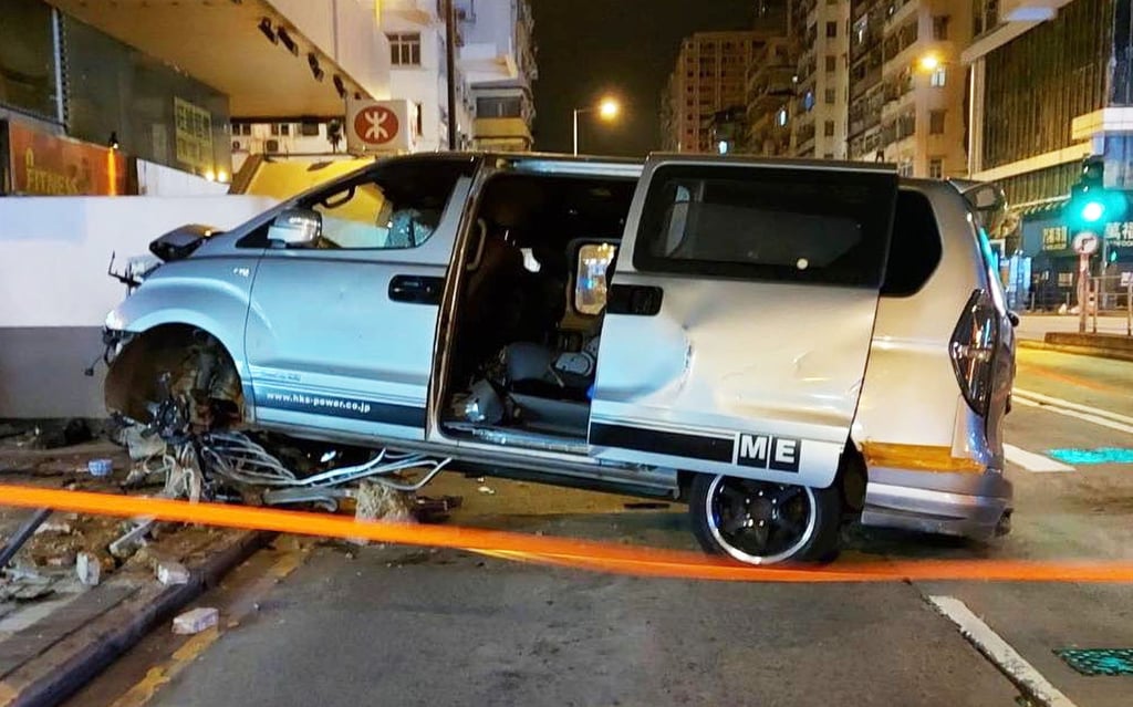 The vehicle suffered extensive damage to its front. Photo: Facebook The vehicle suffered extensive damage to its front. Photo: Facebook