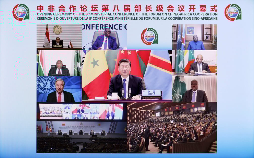 The ‘digital silk road’ featured prominently in Chinese President Xi Jinping’s keynote speech at the opening ceremony of the Forum on China-Africa Cooperation on November 29. Photo: Xinhua
