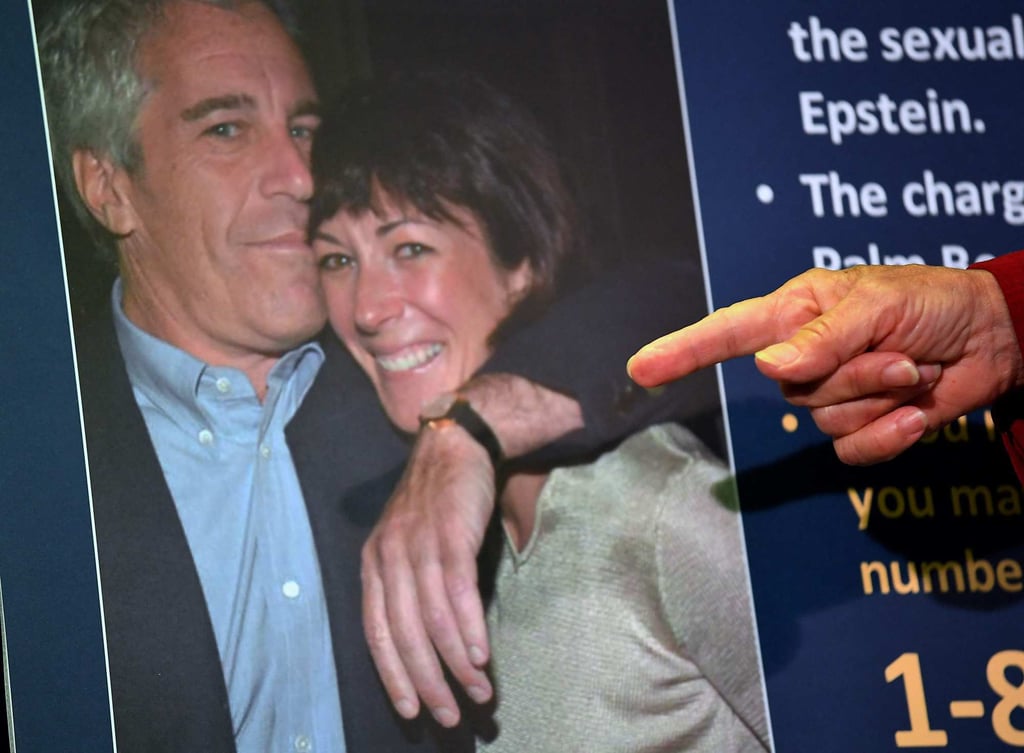 Jeffrey Epstein and Ghislaine Maxwell in July 2020. Photo: AFP Jeffrey Epstein and Ghislaine Maxwell in July 2020. Photo: AFP