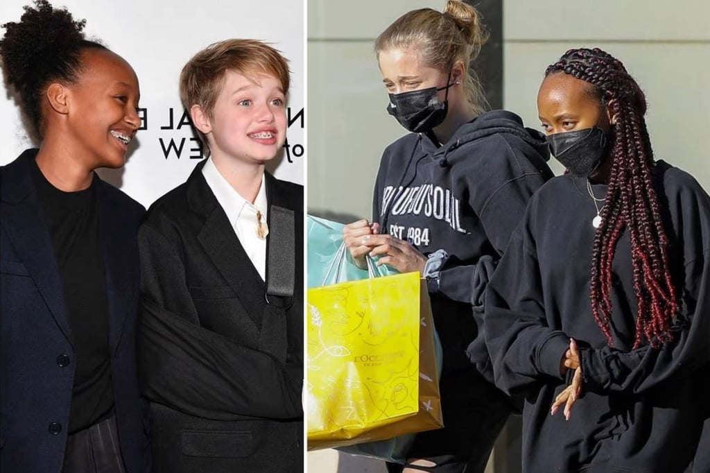 Zahara and Shiloh Jolie-Pitt have remained close over the years. Photos: Getty, VCG Zahara and Shiloh Jolie-Pitt have remained close over the years. Photos: Getty, VCG