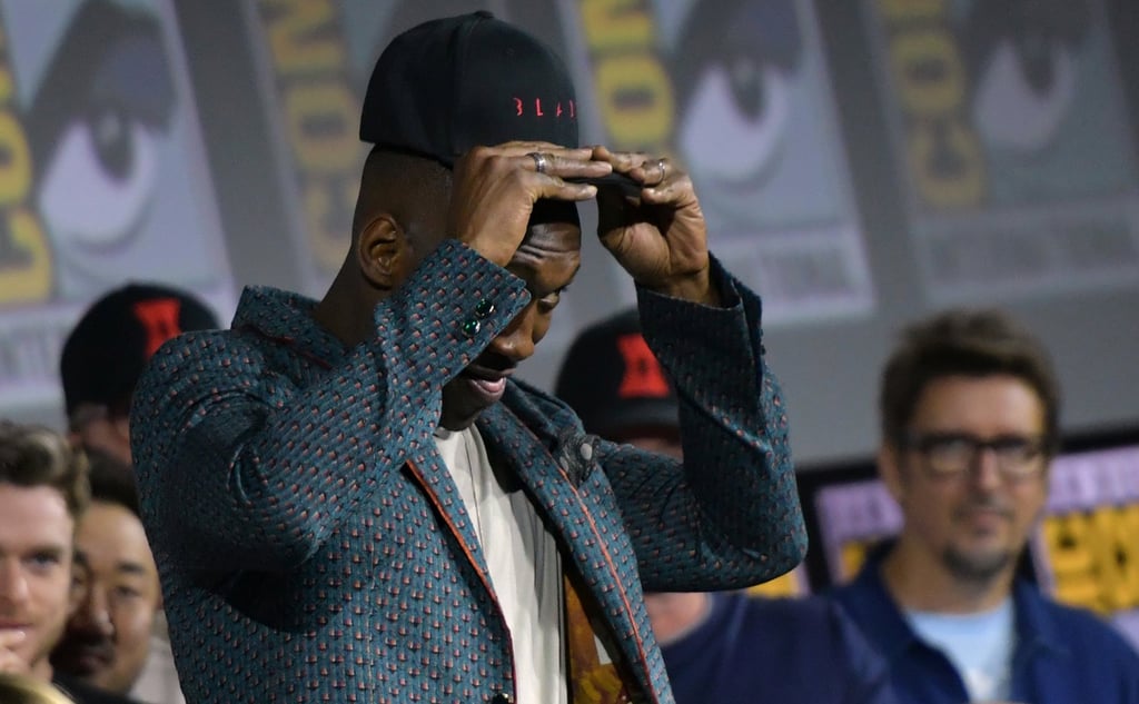 Ali puts on a Blade baseball hat at Comic Con in San Diego in 2019. Photo: TNS Ali puts on a Blade baseball hat at Comic Con in San Diego in 2019. Photo: TNS