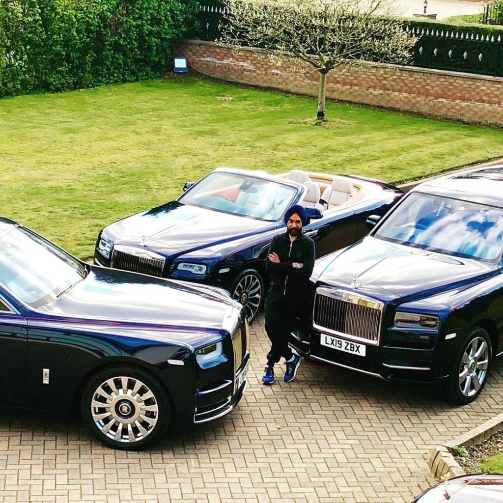 Singh and his collection of Rolls-Royce cars. Photo: @singhreuben/Instagram Singh and his collection of Rolls-Royce cars. Photo: @singhreuben/Instagram