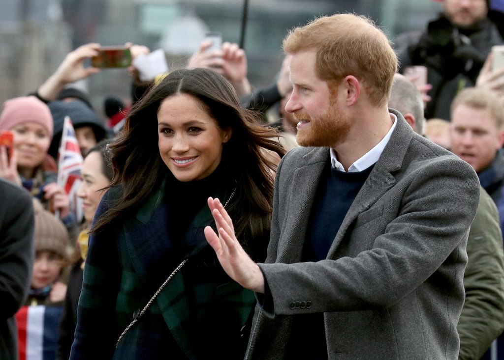 Prince Harry and Meghan meet members of the public during a walkabout on the esplanade at Edinburgh Castle in February 2018. Photo: Reuters Prince Harry and Meghan meet members of the public during a walkabout on the esplanade at Edinburgh Castle in February 2018. Photo: Reuters