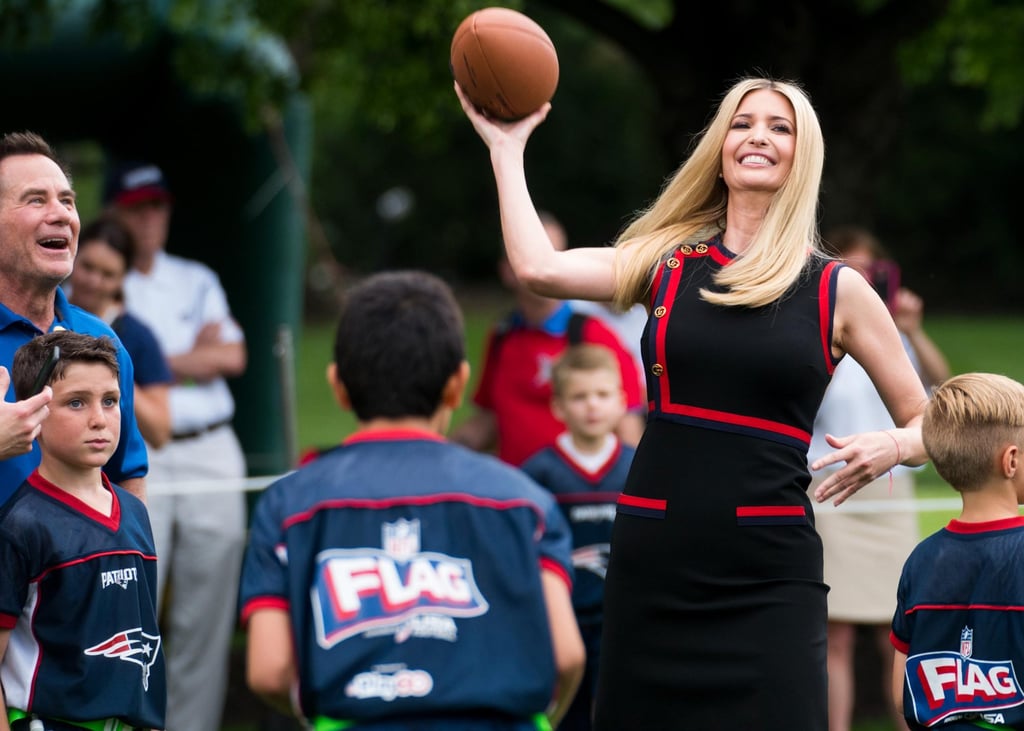 Ivanka Trump leads an active lifestyle. Photo: @dougmillsnyt/Twitter