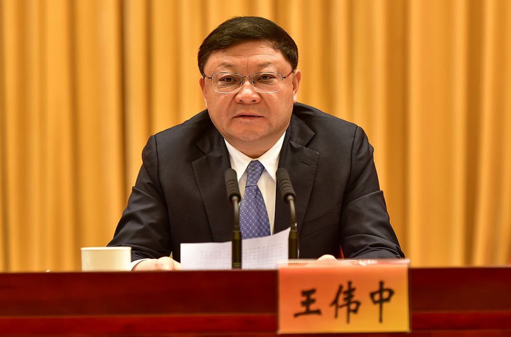 Wang Weizhong has been party secretary of Shenzhen for the past four years. Photo: Handout Wang Weizhong has been party secretary of Shenzhen for the past four years. Photo: Handout